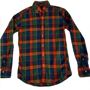 J. Crew Men's Multicolor Plaid Casual Shirt